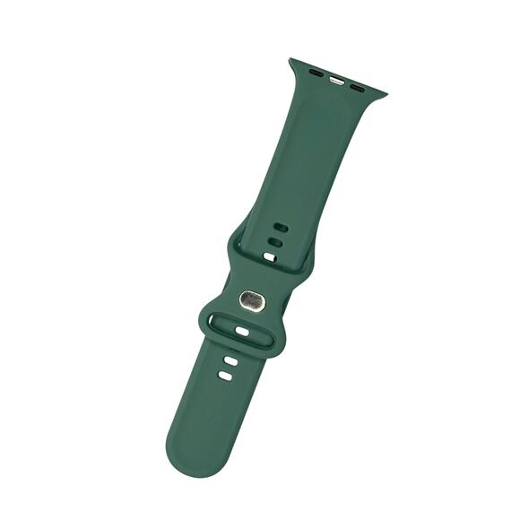 Unbranded Apple iWatch 9/8/7 SE‎ Engraved Rose Floral 34mm Silicone Watch Band - Picture 4 of 8